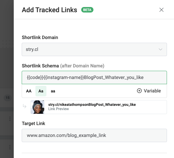 storyclash link tracking